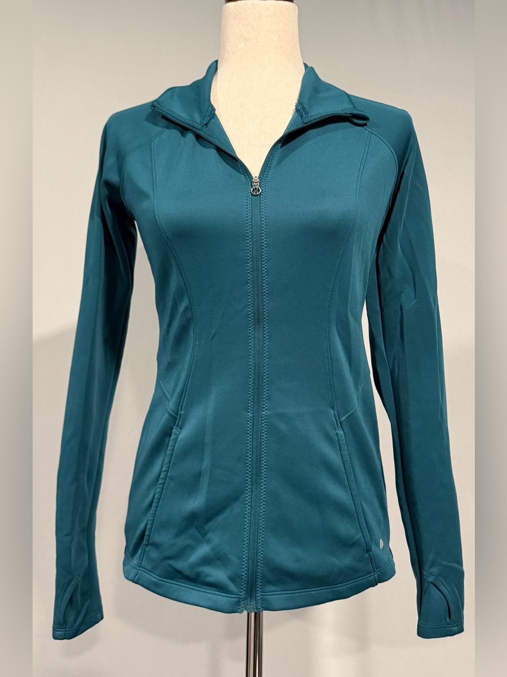 Layer8 Teal Zip-Up Active Jacket